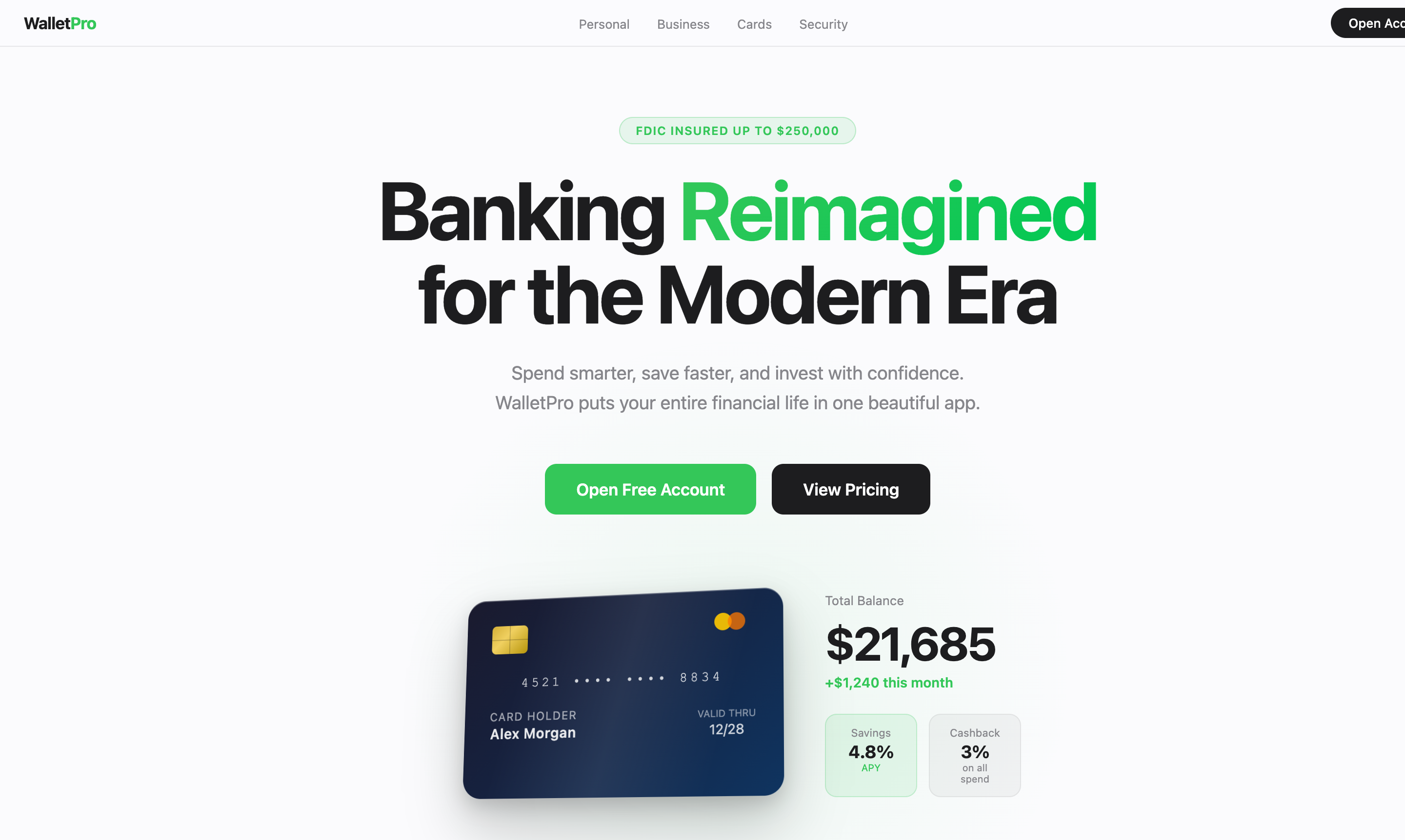 Ledger demo screenshot